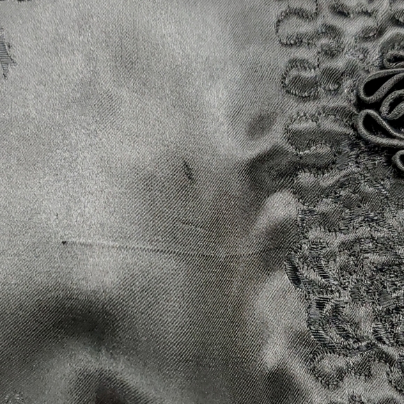 Peony Brand reversible jacket women's large fuchia black jacquard quilt oriental - Picture 15 of 15